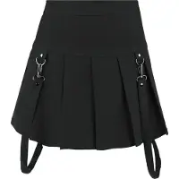 Killstar Jupe courte Gothic de - Merely A Madness Mini Skirt - XS - XXL - pour Femme - noir - Taille S