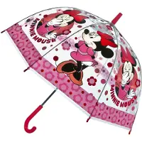 Undercover Filles, Parapluie, Transparenter Regenschirm Minnie Mouse, Pink, Transparent, Rose