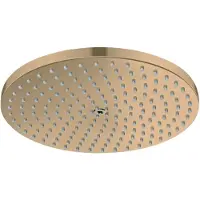 Hansgrohe Douche de tête Raindance S, 240 mm, 1 jet PowderRain, technologie EcoSmart, finition bronze brossé