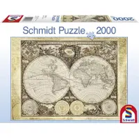 Schmidt 2000 pièces Schmidt Spiele Puzzle Carte du monde historique 58178