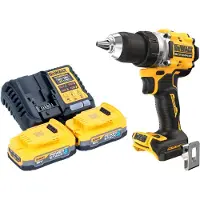 DeWalt DCD 800 E2 Perceuse-visseuse sans fil 18 V 90 Nm Brushless + 2x Powerstack batterie 1,7 Ah + chargeur