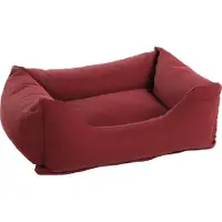 Flamingo Lit pour chien Geneve rectangulaire bordeaux, dimensions : 65 x 50 x 20 cm