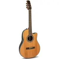 Ovation 1773AX-4-G Classic Nylon Legend Mid Cutaway guitare électro-acoustique classique, Natural
