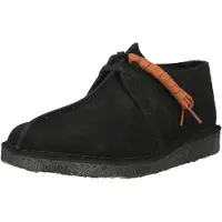 Clarks pour homme. 26178476 Chaussures en cuir Desert Trek noir (45), Plat, Lacets, Casuel