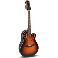 Ovation Standard Elite Deep Contour Cutaway 12 Cordes New England Burst 2758AX-NEB-G
