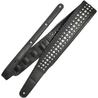 Richter 1643 Black Springbreak Bling Bling sangle de guitare et basse en cuir