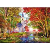 Schmidt Spiele Kapelle im Herbstzauber, Puzzle (1000 pièces) - Spiele 59788 - (Nombre de pièces du puzzle / jusqu'à 2.000)