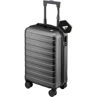 Nohrd Hand Luggage Suitcase - Black - Travel Suitcase with Wheels - 55x35x20 cm - Hand Luggage Trolley Lightweight - Travel Suitcases - Wheeled Trolley - Suitcases