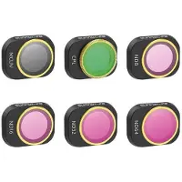 Sunnylife 6 Lens Filters Mcuvcplnd8/16/32/64 For Dji Mini 4 Pro Rose