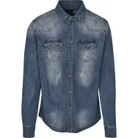 Brandit Chemise 'Riley' bleu denim