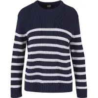 Urban Classics Pull-over bleu marine / blanc