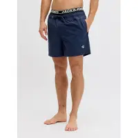 Jack & Jones Shorts de bain 'JPSTMaui' bleu marine / noir / blanc