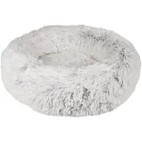 Flamingo Korb Alba, forme ronde, blanc/gris