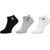 Karl Lagerfeld Chaussettes gris / noir / blanc