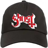 Ghost Casquette de - Metal-Kids - Logo - pour Enfants - noir - Taille M