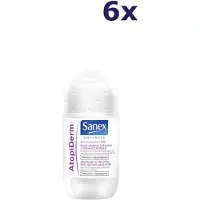 Sanex Lot de 6 déodorants à bille - 50 ml, formule Advanced Atopiderm