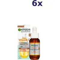 Garnier 6 flacons de sérum de nuit SkinActive à la vitamine C 10 % 30 ml