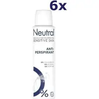 Neutral 6 déodorants anti-transpirants neutres (150 ml)