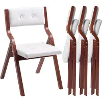 Vevor Chaise pliante en bois avec coussin