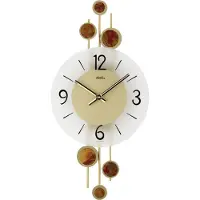 AMS Horloge murale à quartz , mouvement à quartz, 23x47x5cm, 9389