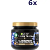 Garnier 6x Loving Blends Magnetic Charcoal Haarmasker 340ml