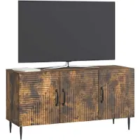 vidaXL Meuble TV en chêne fumé 99 x 34,5 x 50 cm, aggloméré