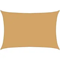 vidaXL Voile d'ombrage 160 g/m² rectangulaire sable 3,5x5 m PEHD