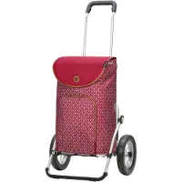 Andersen Shopper Cabas 'Royal' camel / rouge foncé / blanc