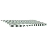vidaXL Store extensible vert et blanc 500 x 300 cm