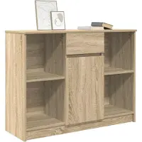vidaXL Sideboard avec tiroir Chêne Sonoma 101x35x76 cm Bois composite