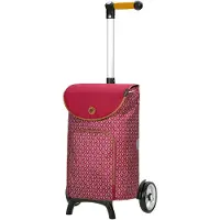 Andersen Shopper Cabas 'Unus ' marron / rouge / blanc