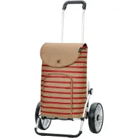 Andersen Shopper Valisette 'Eske' beige / rouge clair