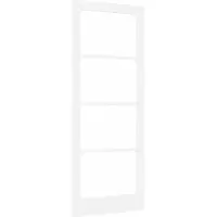 vidaXL Porte d'intérieur ORKDAL, apprêtée en blanc, 83 x 211 cm