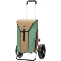Andersen Shopper Cabas beige / vert pastel / melon