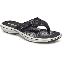 Clarks Brinkley Sea Flip Flops Noir EU 38 Femme
