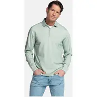 Baileys Modern Fit Polo manches longues vert, Unicolore