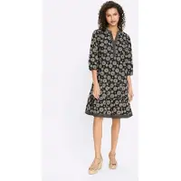 HEINE Robe beige / noir