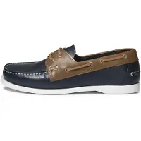 Aigle Mocassin 'New Nubil' marine / marron