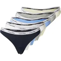 Calvin Klein Underwear String bleu marine / bleu clair / jaune pastel / gris / blanc