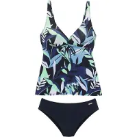 Sunseeker Tankini marine / bleu clair / bleu foncé / vert clair