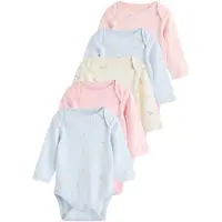 Next Barboteuse / body bleu clair / jaune clair / rose