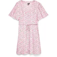 Vero Moda Robe-chemise 'VMAlba' vert foncé / rose / rose clair / blanc