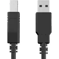 Force Power Cable Imprimante USB A/B 2.0 1,5m Noir