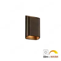 Artdelight Lampe murale de conception Diaz-S Brun antique foncé faible à chaud