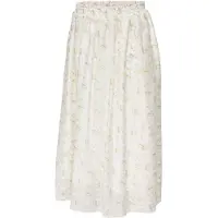 ONLY Maternity Jupe 'OLManna' jaune clair / sapin / blanc
