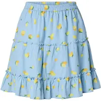 Pieces Jupe 'PCEmma' bleu clair / citron vert / vert gazon