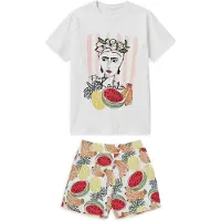 Gisela Pyjama à Manches Courtes Printed Frida Collection