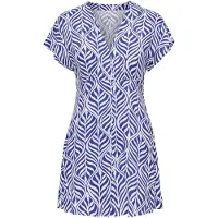 ONLY Robe-chemise 'ONLNova' bleu / blanc