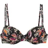 Buffalo Hauts de bikini beige / vert foncé / orange / noir