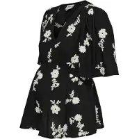 ONLY Maternity Chemisier 'OLMElsi' noir / blanc